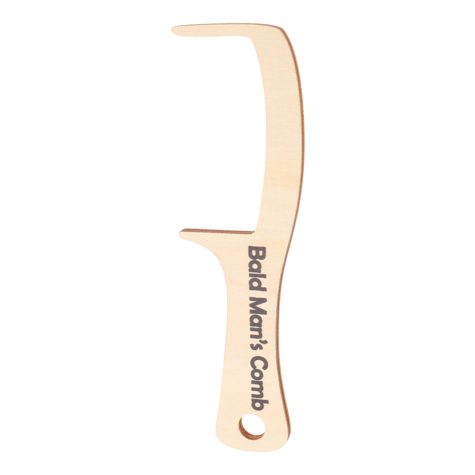Men'S Grooming Brush - Wooden Bald Comb Wide Tooth Funny