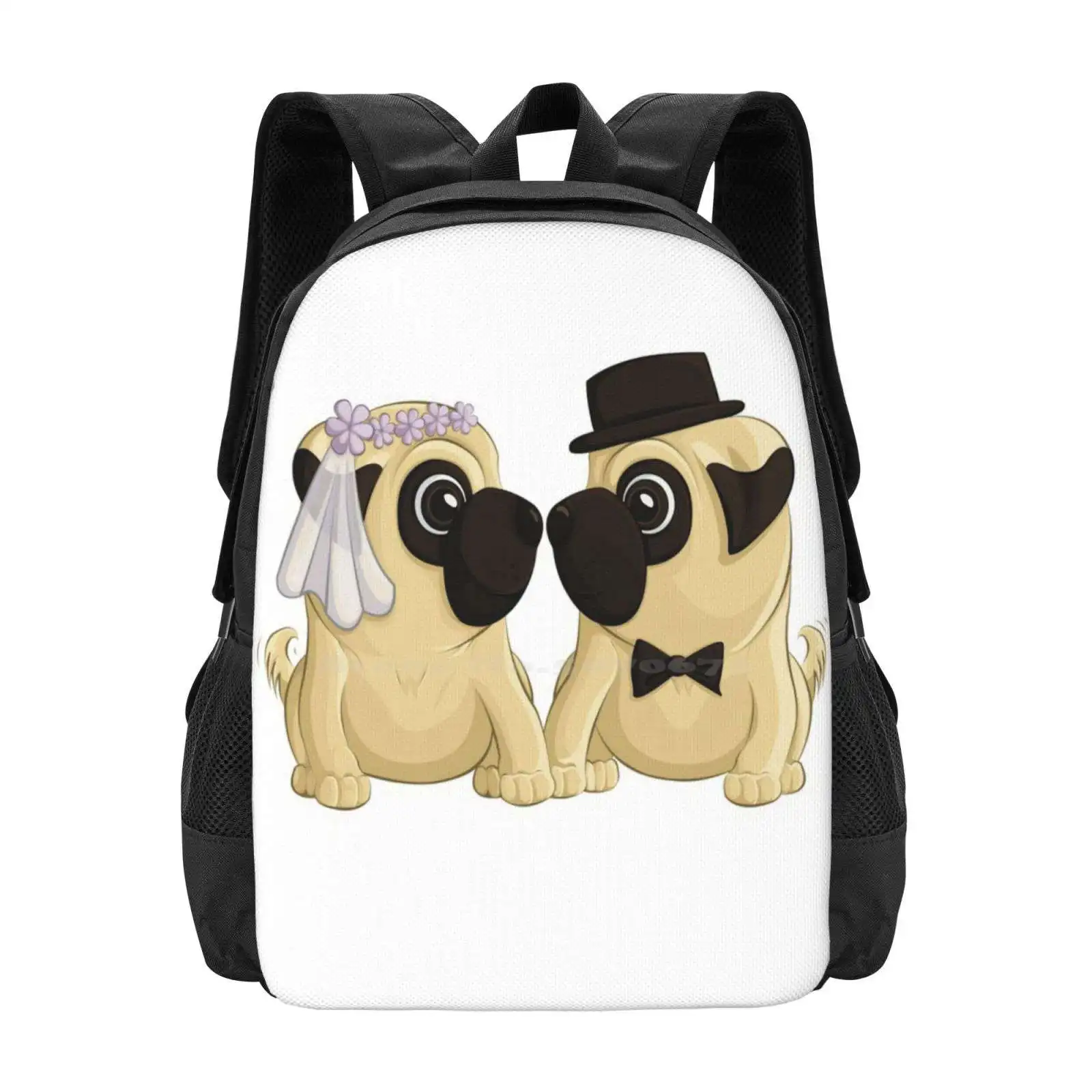 Men'S Grooming Bag - Wedding Pugs Bag Backpack For Men