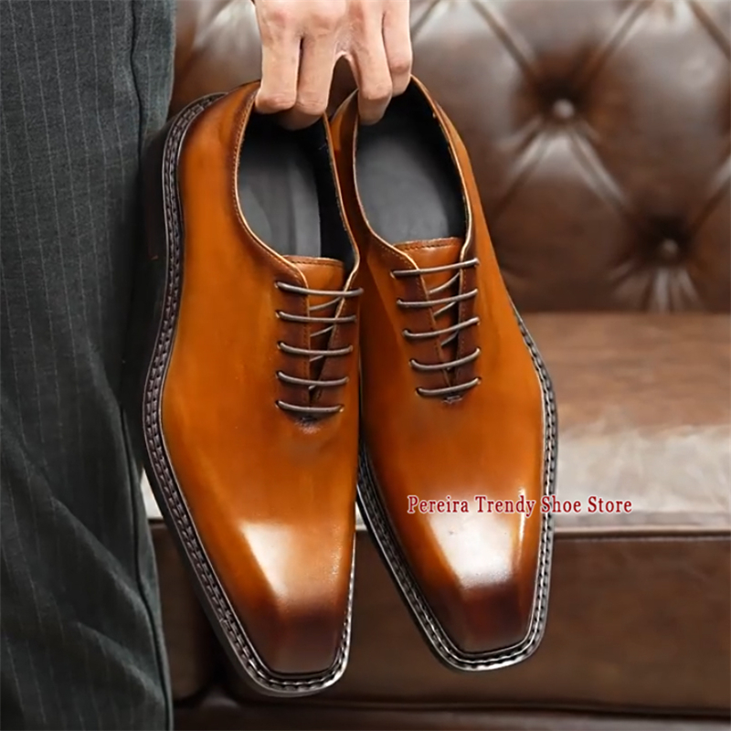 Men's Business Dress Shoes Squ - Men'S Grooming Oxford recensie en prijs