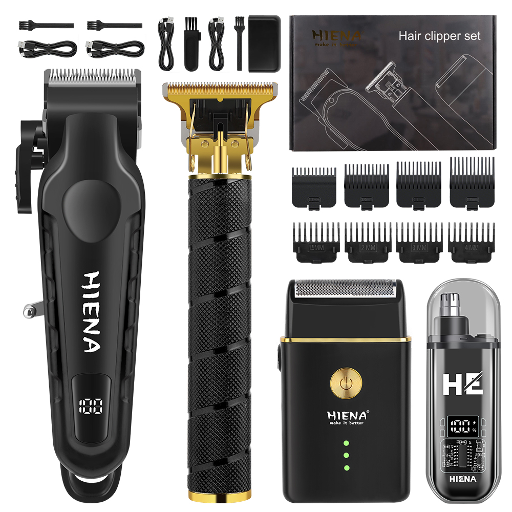 HIENA 4-in-1 Hair Clipper Set  - Mens Grooming Barber recensie en prijs
