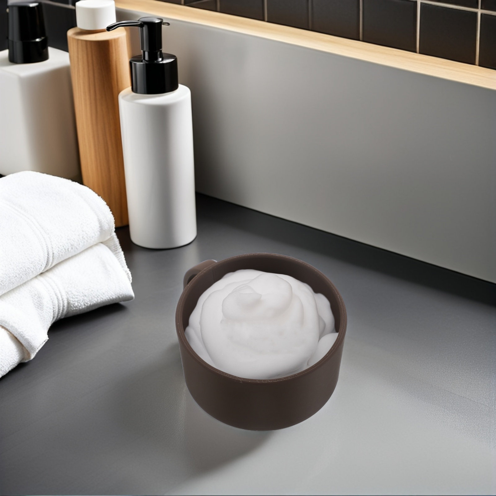 Shaving Bowl for Men Brown Wid - Men'S Grooming Daily recensie en prijs