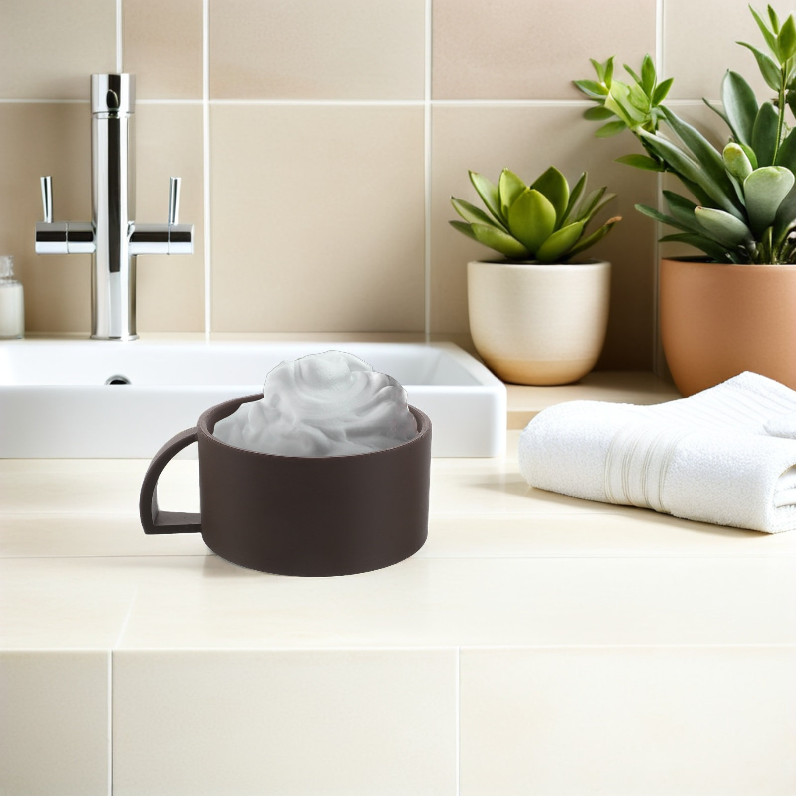 Shaving Bowl for Men Brown Wid - Men'S Grooming Daily recensie en prijs