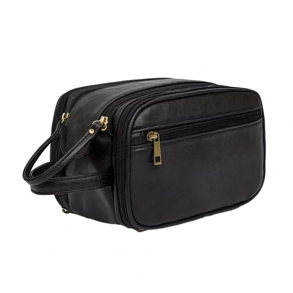 Travel Makeup Bag Faux Leather - Men'S Grooming Bag recensie en prijs