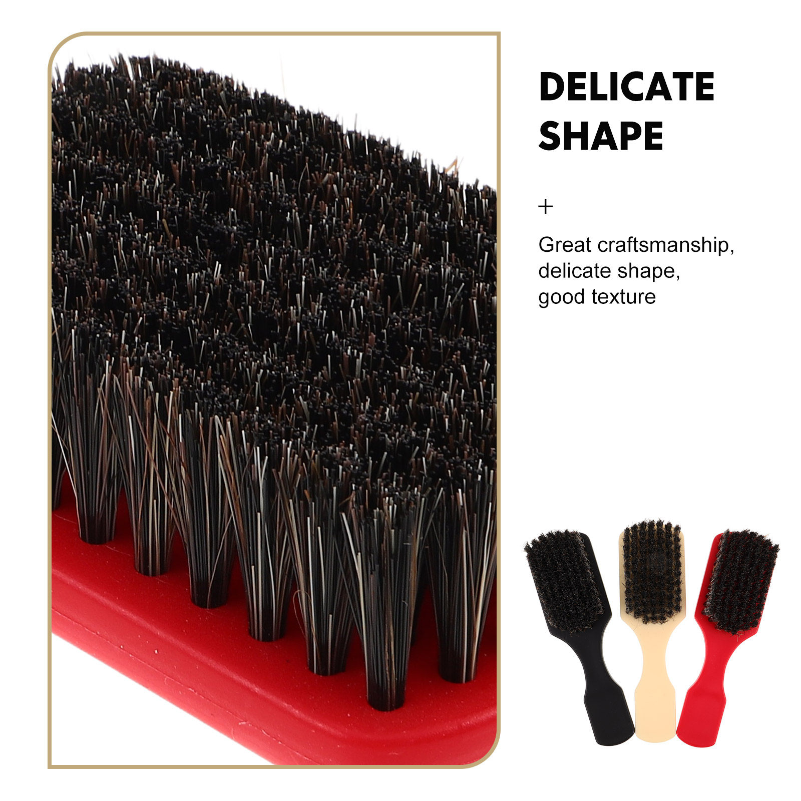 3Pcs Horse Hair Beard Brush Se - Mens Grooming Barber recensie en prijs