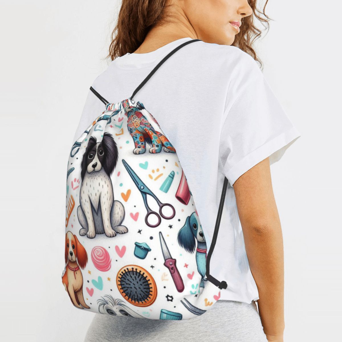 Dog Grooming Printed Backpacks - Men'S Grooming Bag recensie en prijs