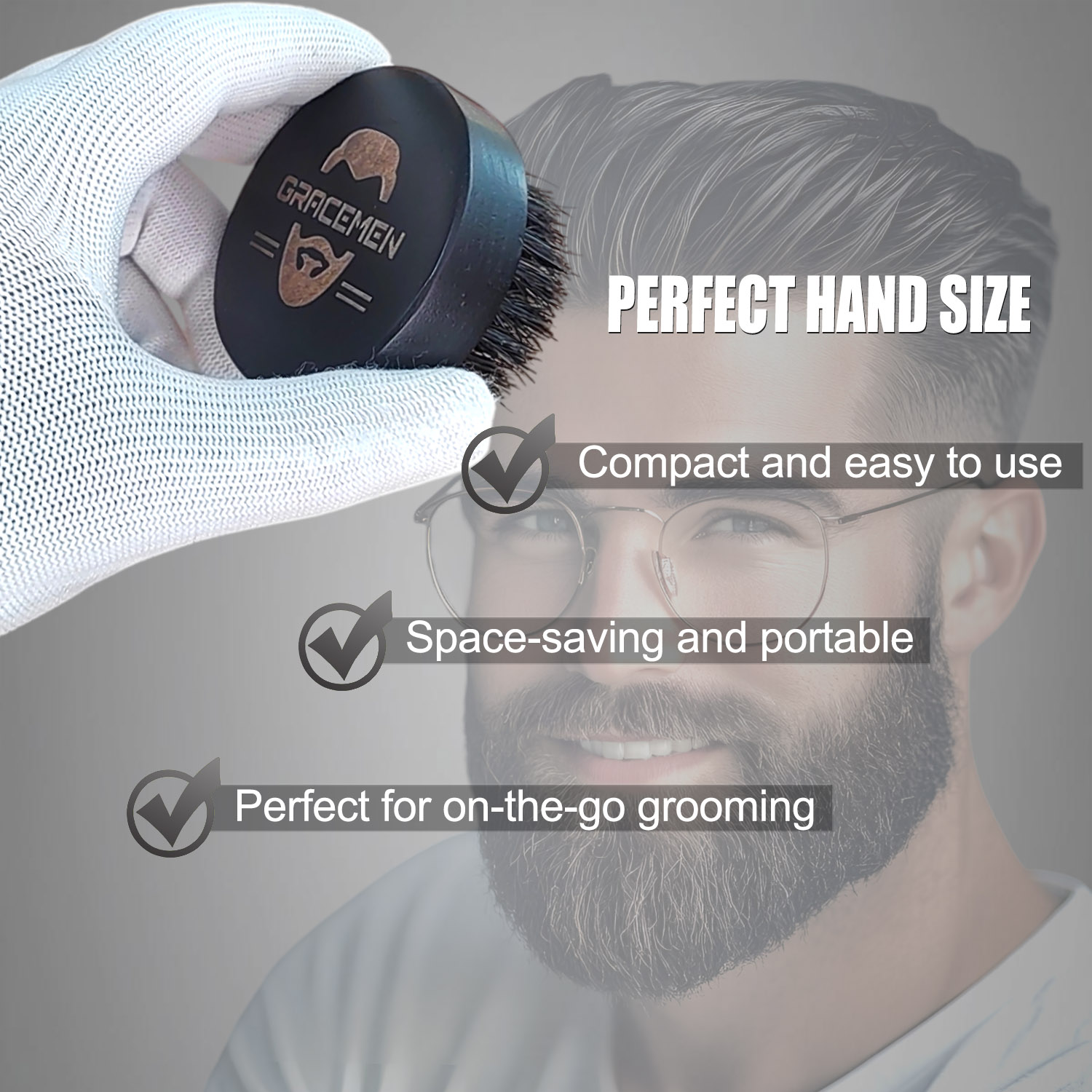 Round Beard Brush for Men – 10 - Men'S Grooming Brush recensie en prijs