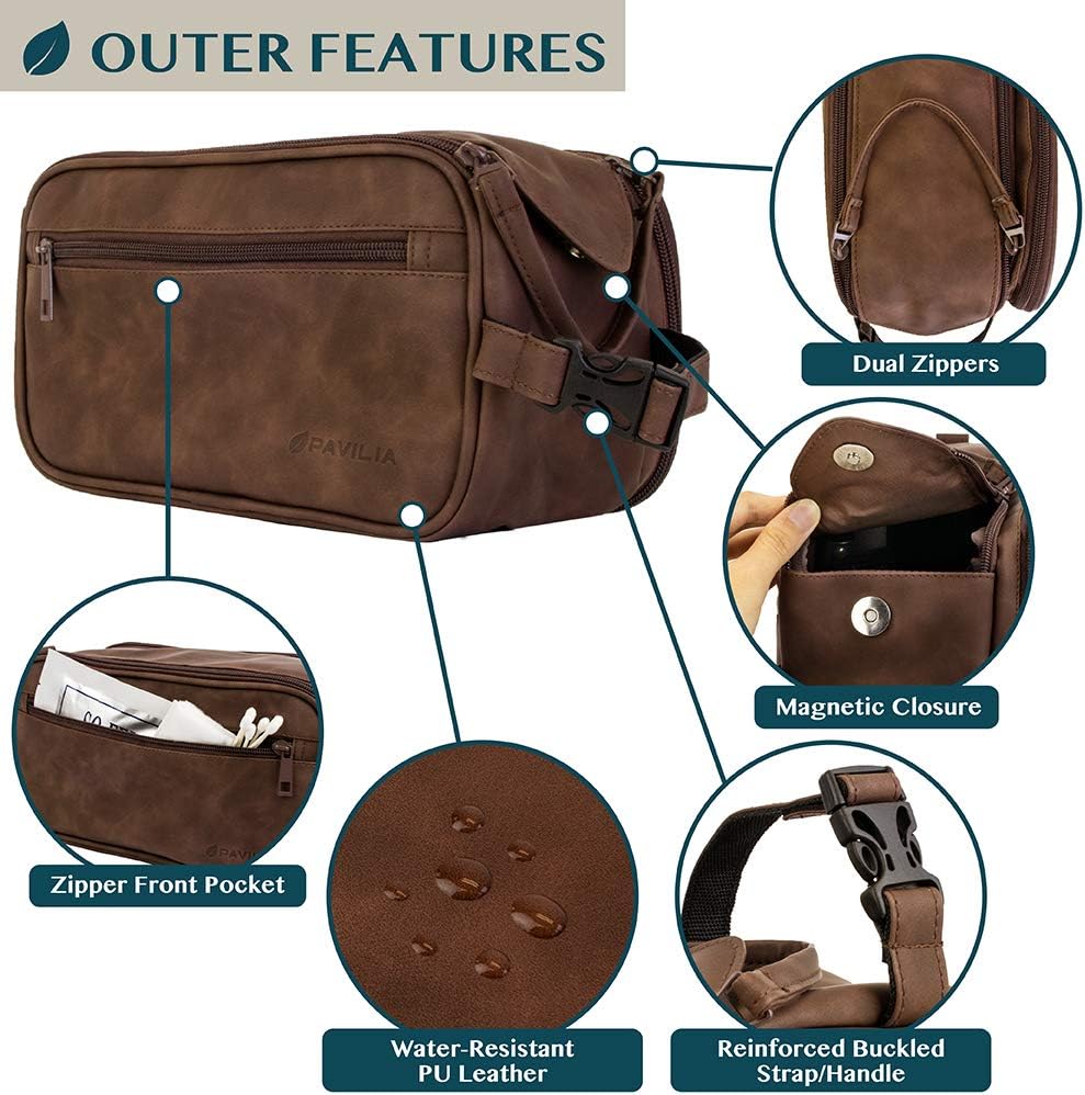 PAVILIA Toiletry Bag for Men,  - Men'S Grooming Bag recensie en prijs