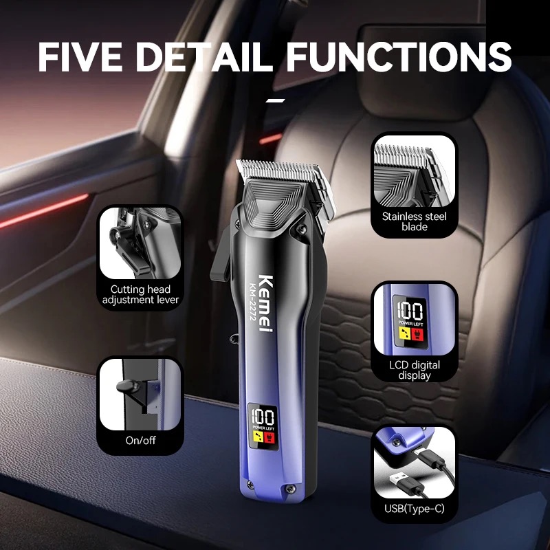 Kemei Electric Hair Clipper Ba - Mens Grooming Barber recensie en prijs