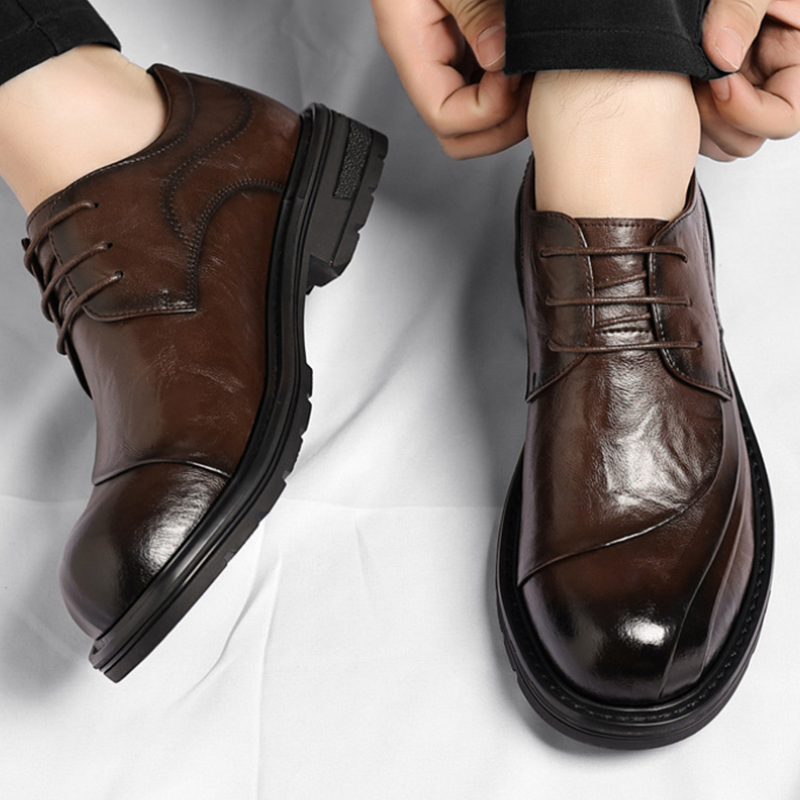 Brown Burnished Genuine Leathe - Men'S Grooming Oxford recensie en prijs