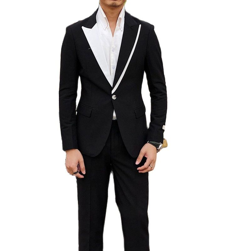 Casual Men Suits With Black Pa - Men'S Grooming Club recensie en prijs