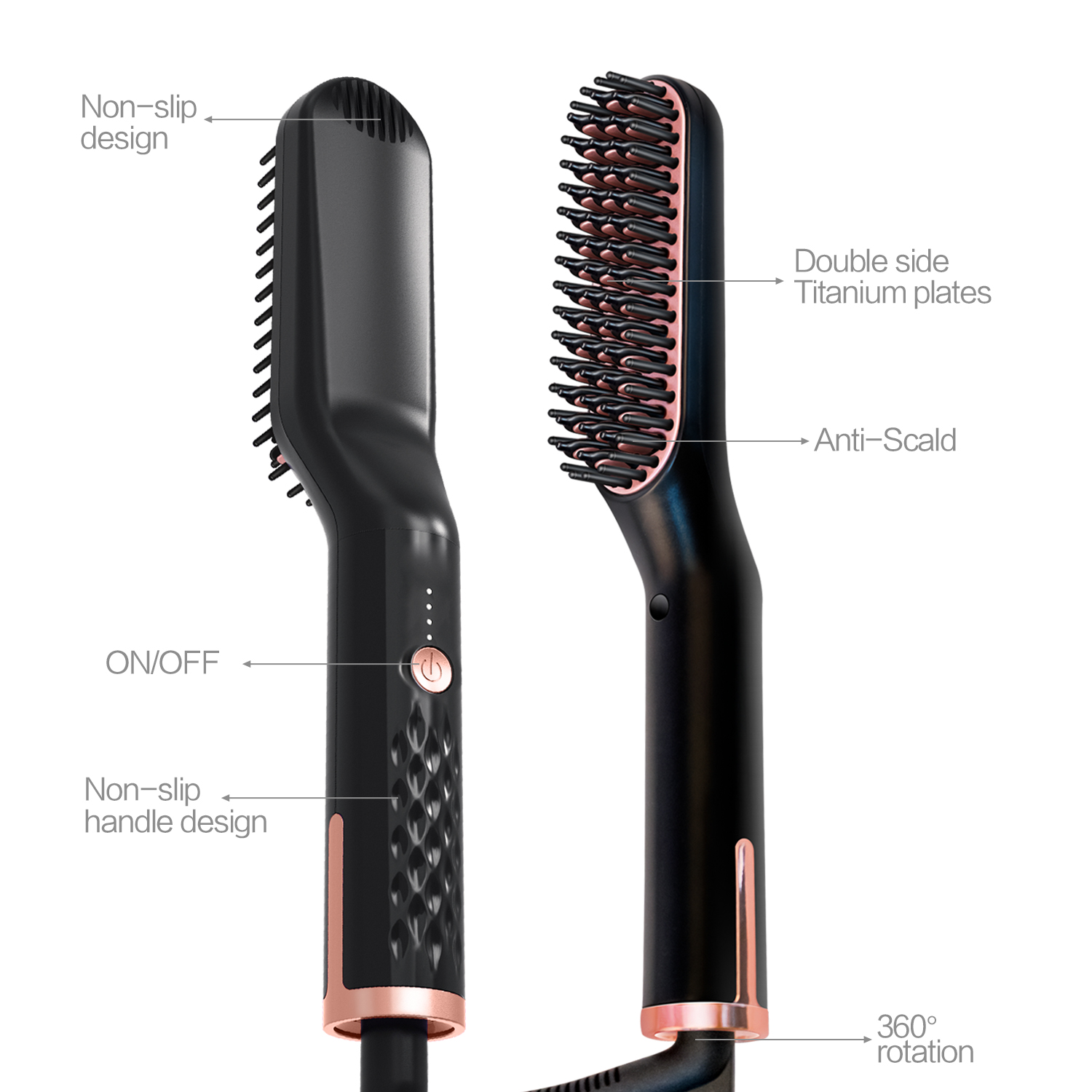 Multifunctional Hair Comb Brus - Men'S Grooming Brush recensie en prijs