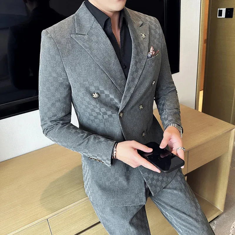 Fashion Men Suits 2 Piece Coat - Men'S Grooming Spot recensie en prijs