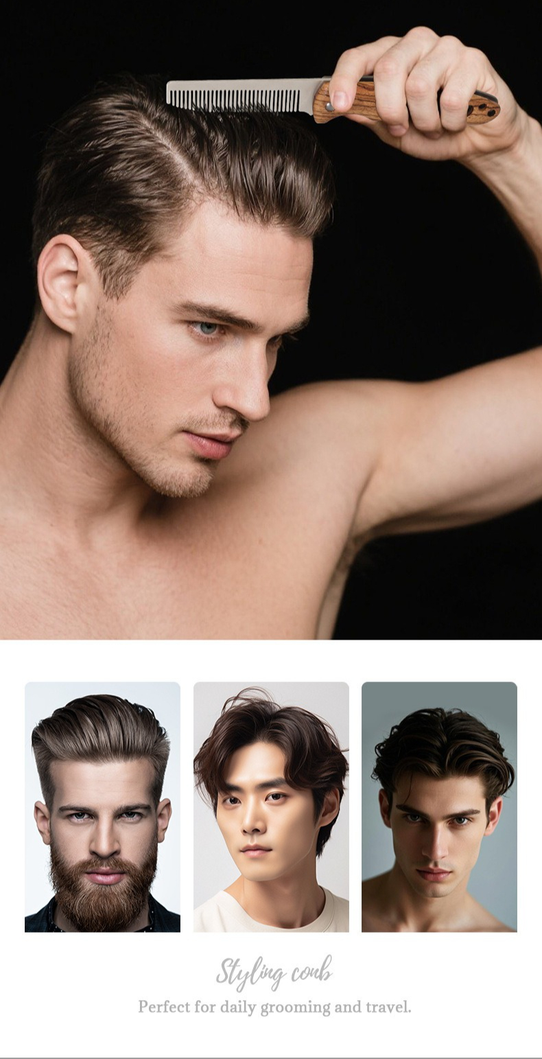 Solid Wood & Metal Folding Bea - Mens Grooming Barber recensie en prijs