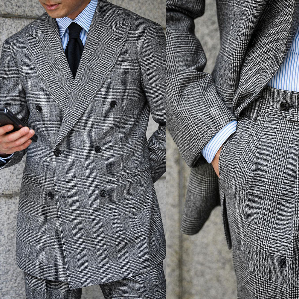 Business Plaid Men Suit 2 Piec - Men'S Grooming Daily recensie en prijs