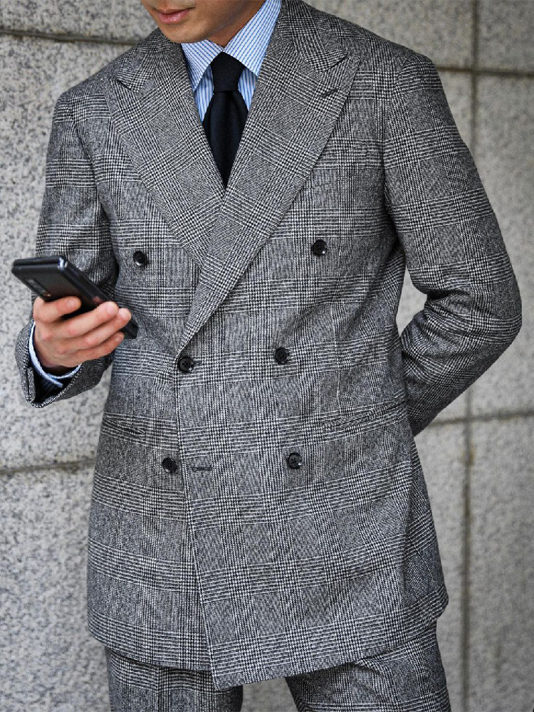 Business Plaid Men Suit 2 Piec - Men'S Grooming Daily recensie en prijs