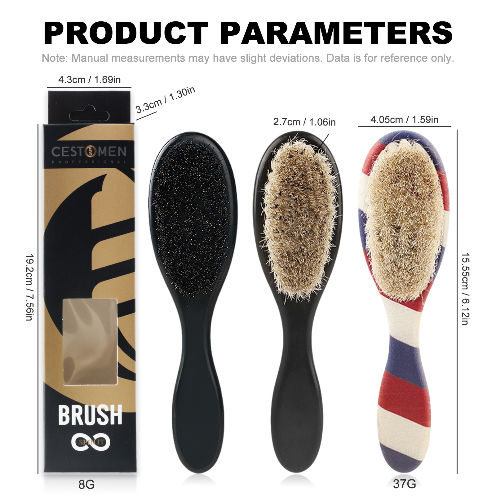1pc Professional Barber Fade B - Men'S Grooming Brush recensie en prijs