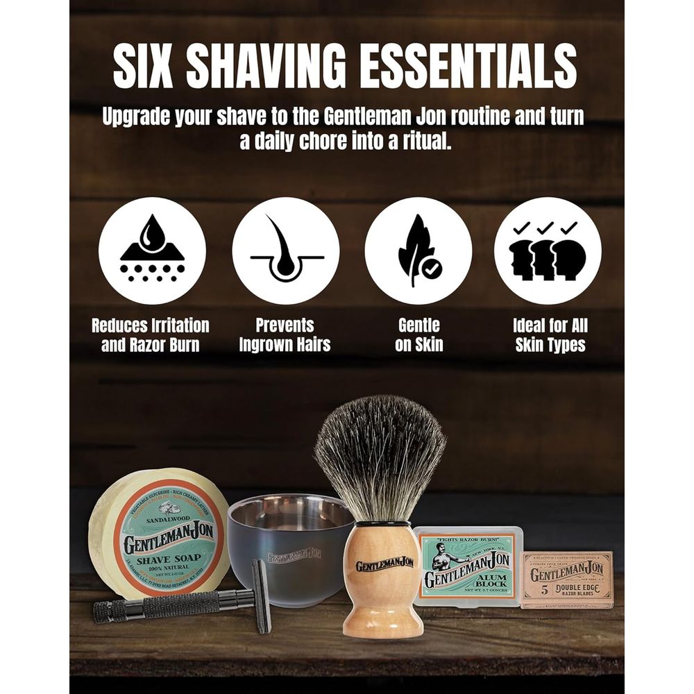 Classic Wet Shave Grooming Kit - Men'S Grooming Brush recensie en prijs