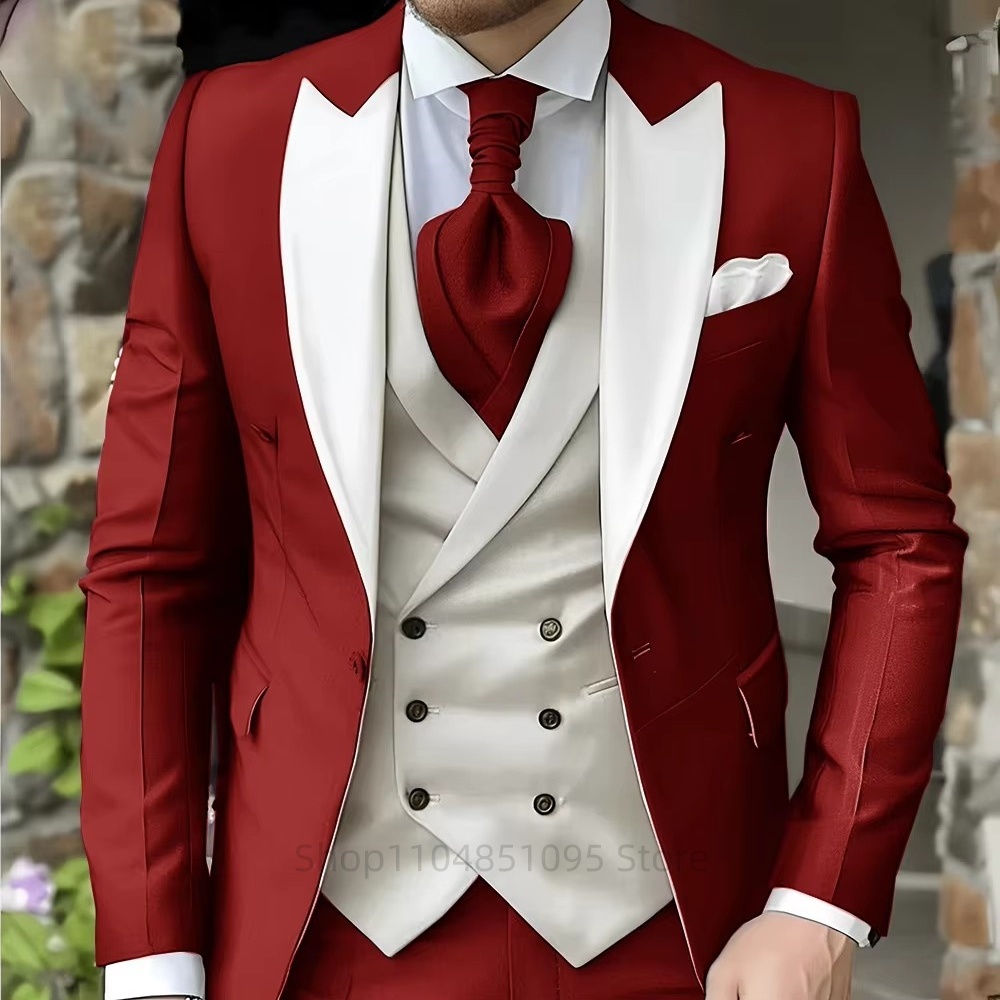 Pink Men's Suits Elegant Peak  - Men'S Grooming Daily recensie en prijs
