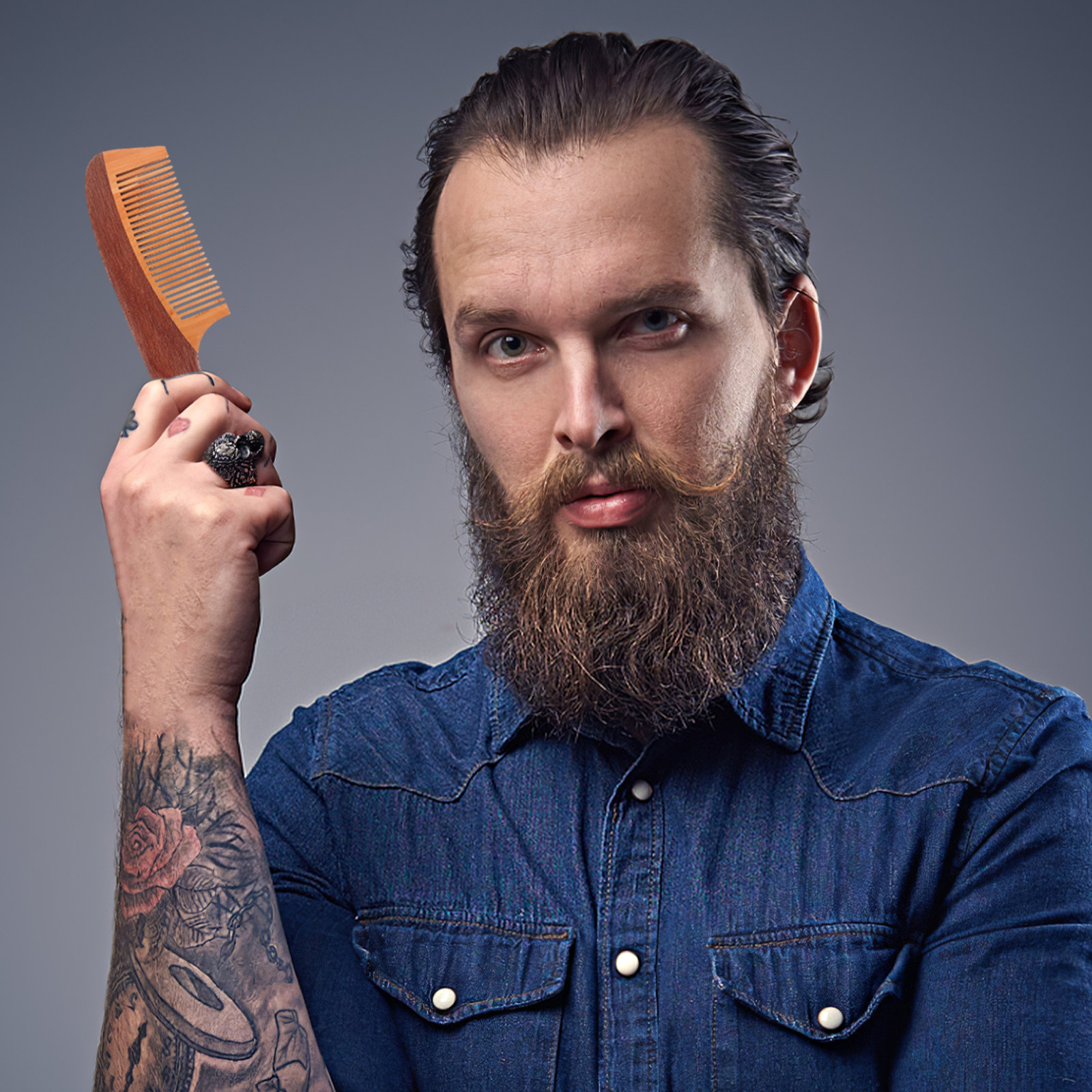 Portable Beard Comb for Men Na - Men'S Grooming Daily recensie en prijs