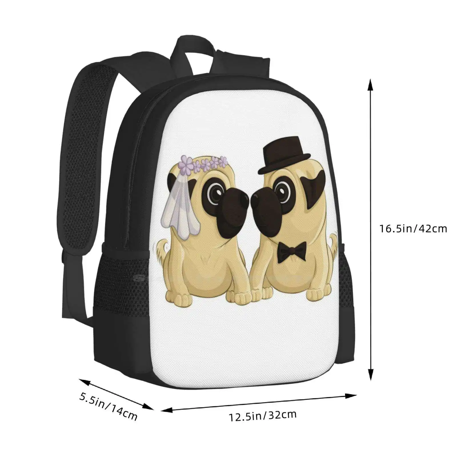 Wedding Pugs Bag Backpack For  - Men'S Grooming Bag recensie en prijs