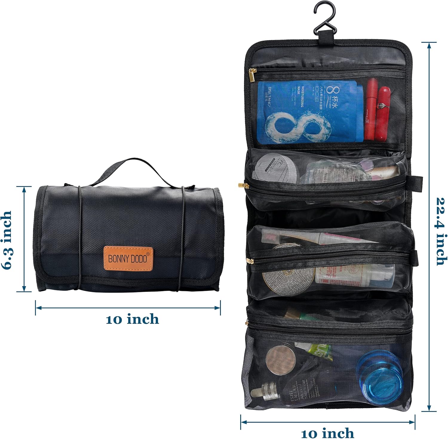 Roll-Up Hanging Toiletry Bag w - Men'S Grooming Bag recensie en prijs